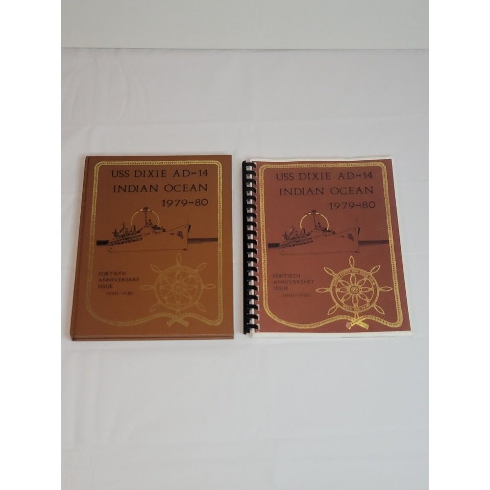 USS Dixie (AD-14) 1979 1980 Indian Ocean Deployment Cruise Book Hardback & Paper